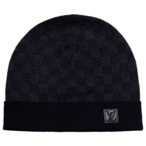 louis vuitton grey beanie|louis vuitton black beanie.